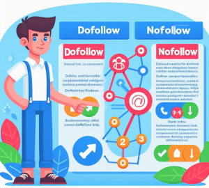 PHP and HTML source code with dofollow and nofollow links